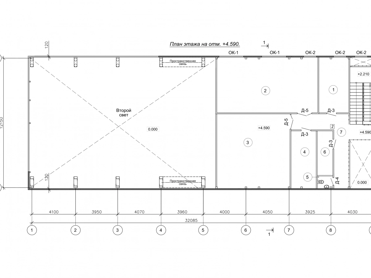 Планировка Склад-ангар из сэндвич-панелей -  фото 2