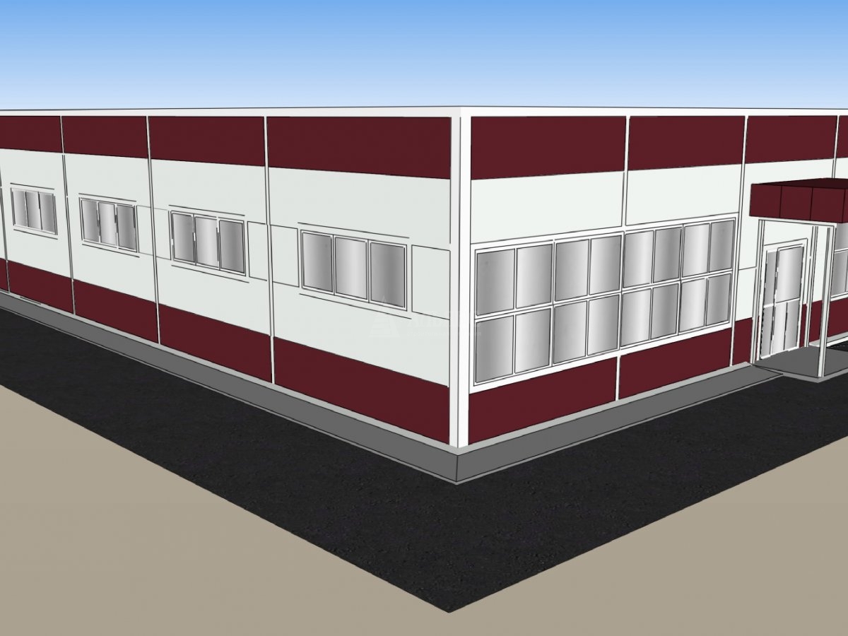 3D визуализация Магазин из сэндвич-панелей - фото 6