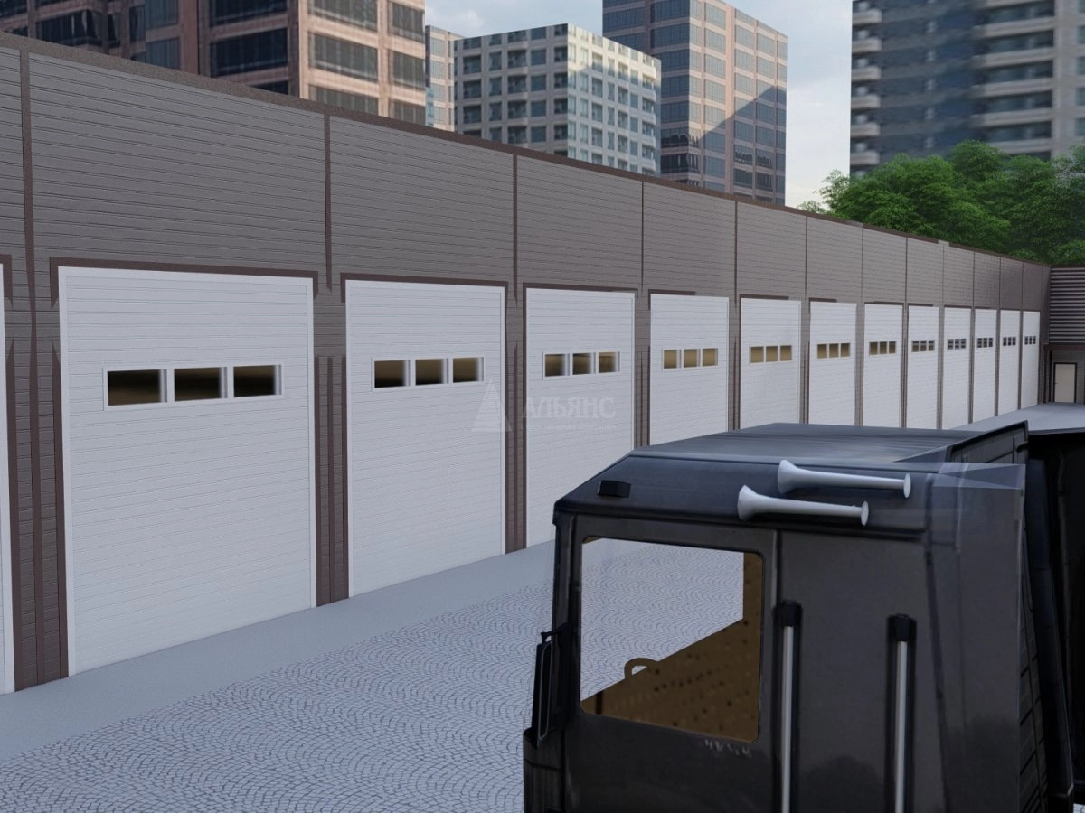 3D визуализация Склад-ангар с АБК из сэндвич-панелей - фото 8